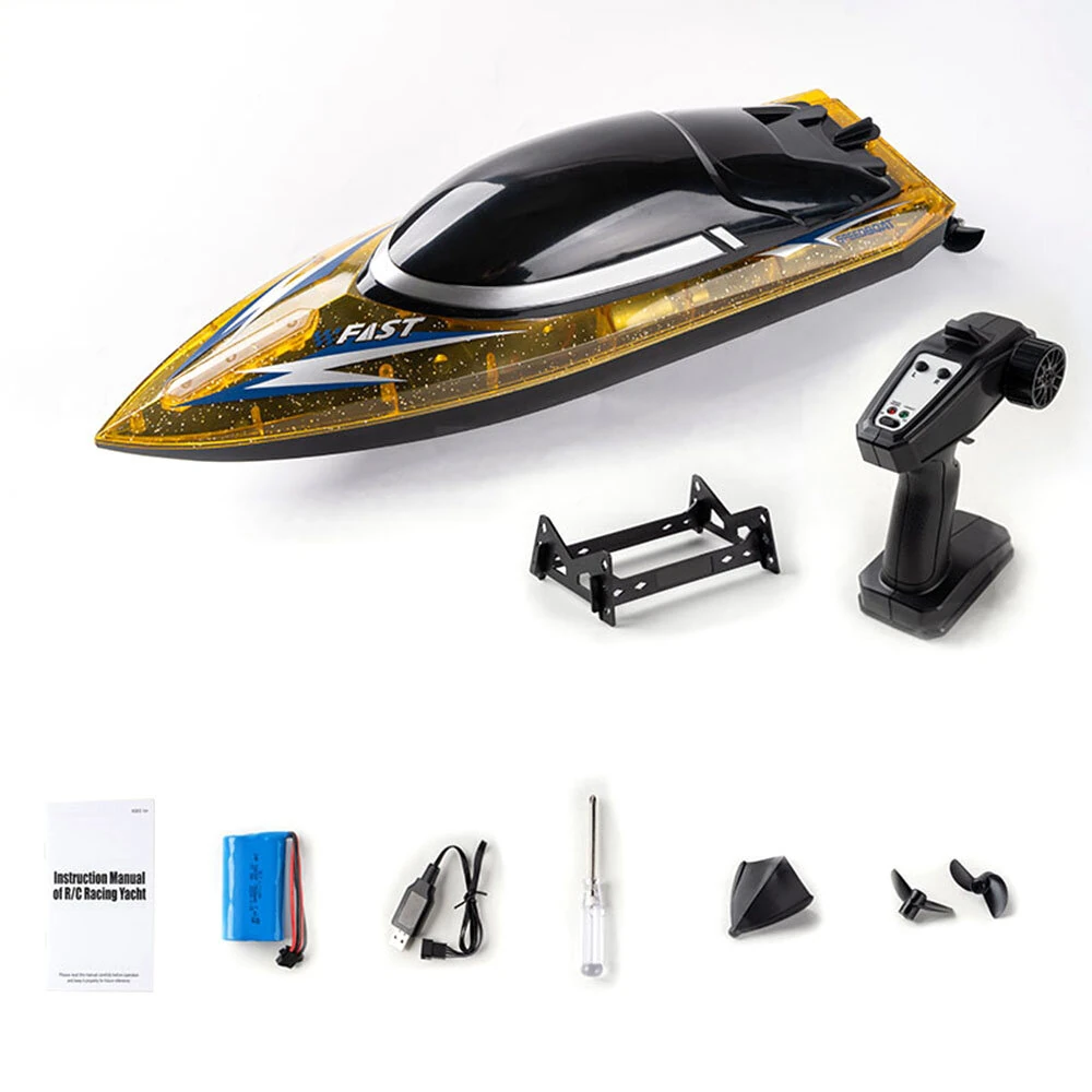 JJRC S15 RTR 2.4 30km/h RC Boat LED Light Capsized Reset High Speed Racing Waterproof Ship Vehicles Models Toys — view 7