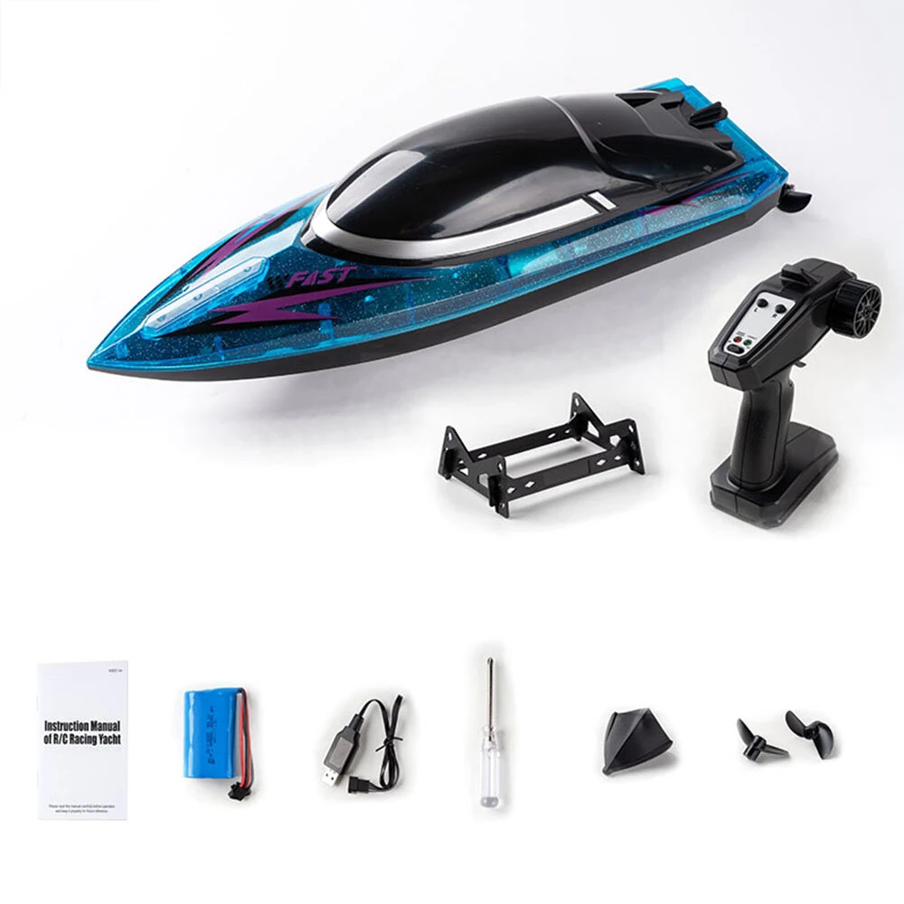 JJRC S15 RTR 2.4 30km/h RC Boat LED Light Capsized Reset High Speed Racing Waterproof Ship Vehicles Models Toys — view 8