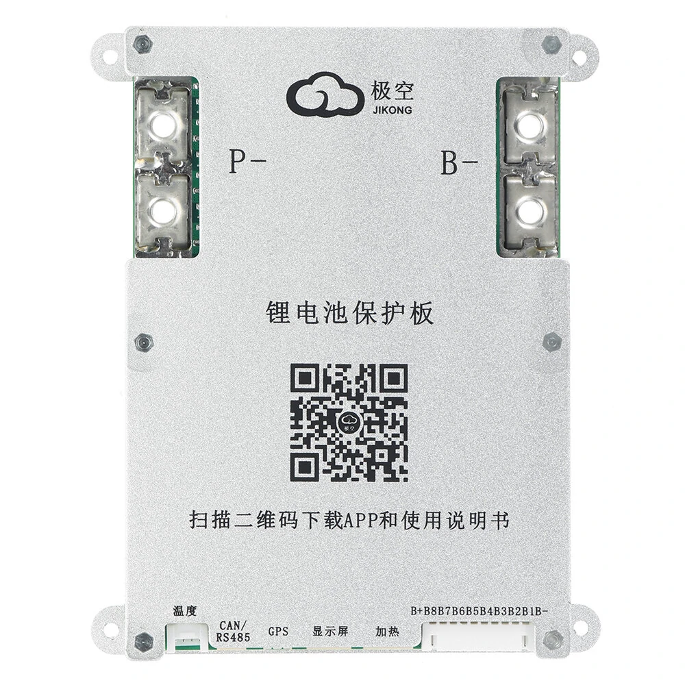 JK-B2A8S20P Smart BMS 4S 5S 6S 7S 8S 12V 24V Battery with 2A Active Balancing and Heat Function — view 2