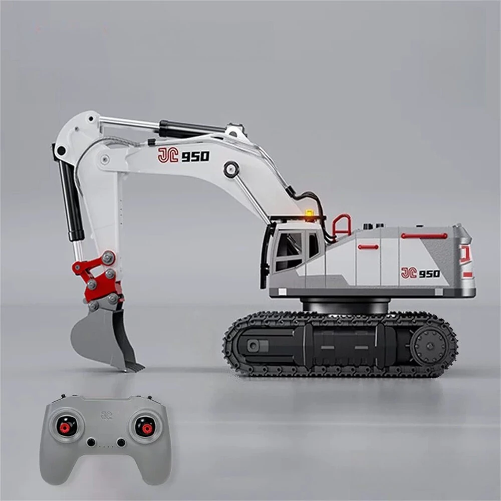 JLRC 9581 RTR 1/50 2.4G 28CH All Alloy RC Car Excavator 950 Lead Screw Remote Control Simulation Engineering Vehicles Electric Toys Models