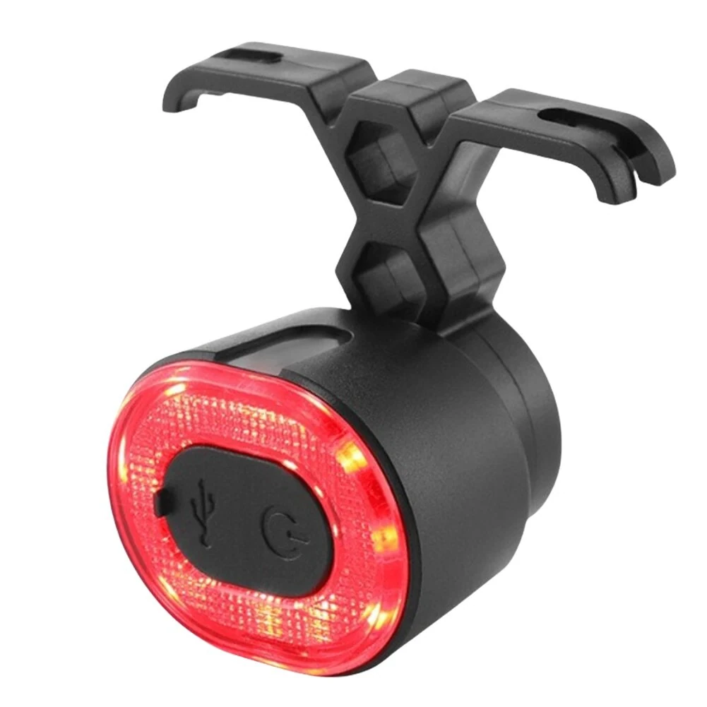 JOHORSE Smart Brake Sensing Bike Taillight USB-C Rechargeable 300mAh 4 Modes IPX5 Waterproof Bicycle Rear Light Safety Ebike Accessory — view 7