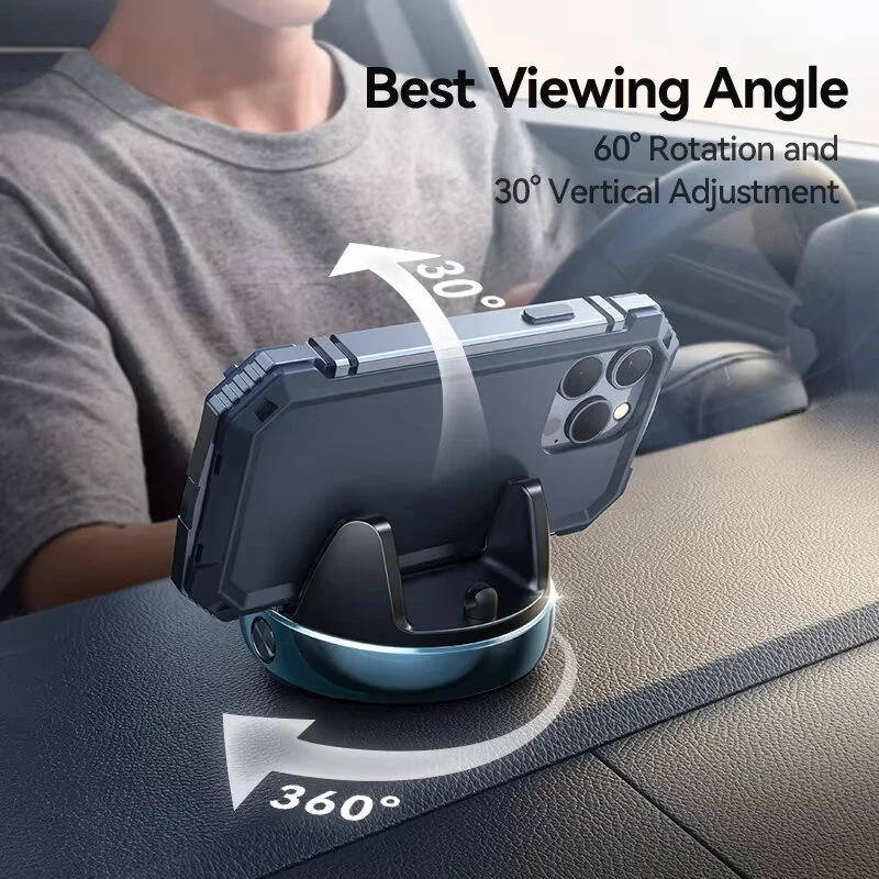 Joyroom Dashboard Car Phone Holder One-Handed Operation 360° Rotation Car Navigation Phone Holder Mount For 4.7-7'' Phones — view 4