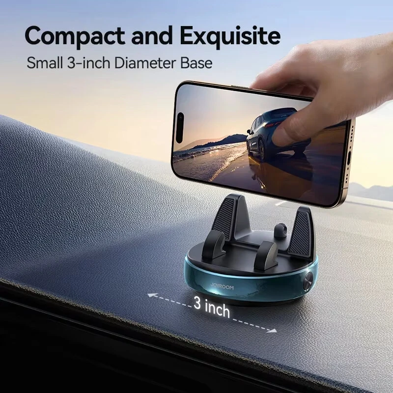 Joyroom Dashboard Car Phone Holder One-Handed Operation 360° Rotation Car Navigation Phone Holder Mount For 4.7-7'' Phones — view 6