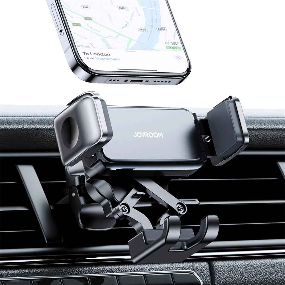 Joyroom ZS283 Car Phone Holder Mechanical Vehicle Navigation Air Vent Dashboard Mount — view 10
