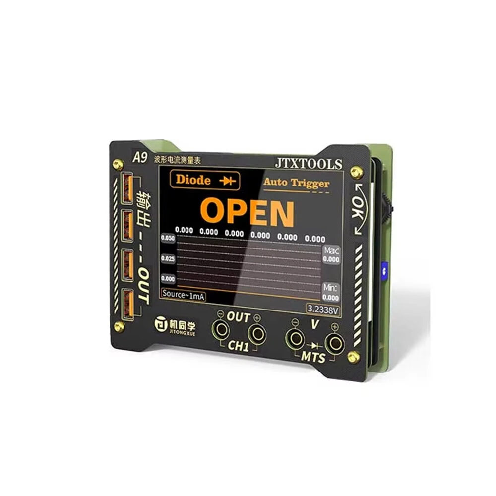 JTX A9 Curve Waveform Multi-function Measuring Meter 0-36V DC Voltage 0-8A Current Tester High Precision Display Electric Repair Tool — image 1