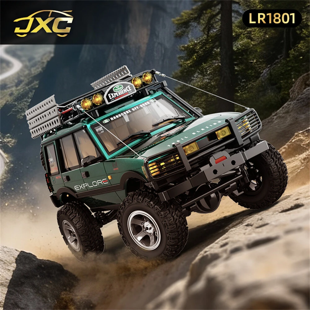 JXC LR1801 RTR 1/18 2.4G 4WD RC Car Rock Crawler Off-Road Climbing Truck Mechanical Three Speed Full Proportional Remote Control LED Light Vehicles Models Toys — view 8