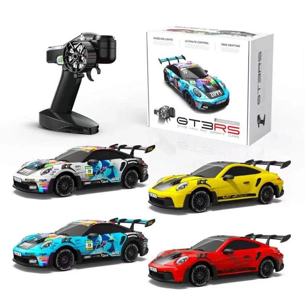 JXC PO4302 RTR 1/43 2.4G 4WD Drift RC Car with Gyro Full Proportional Remote Control Mini Race LED Light High-Speed Motor On-Road Racing Vehicle Model Boys Gifts Toys — image 1