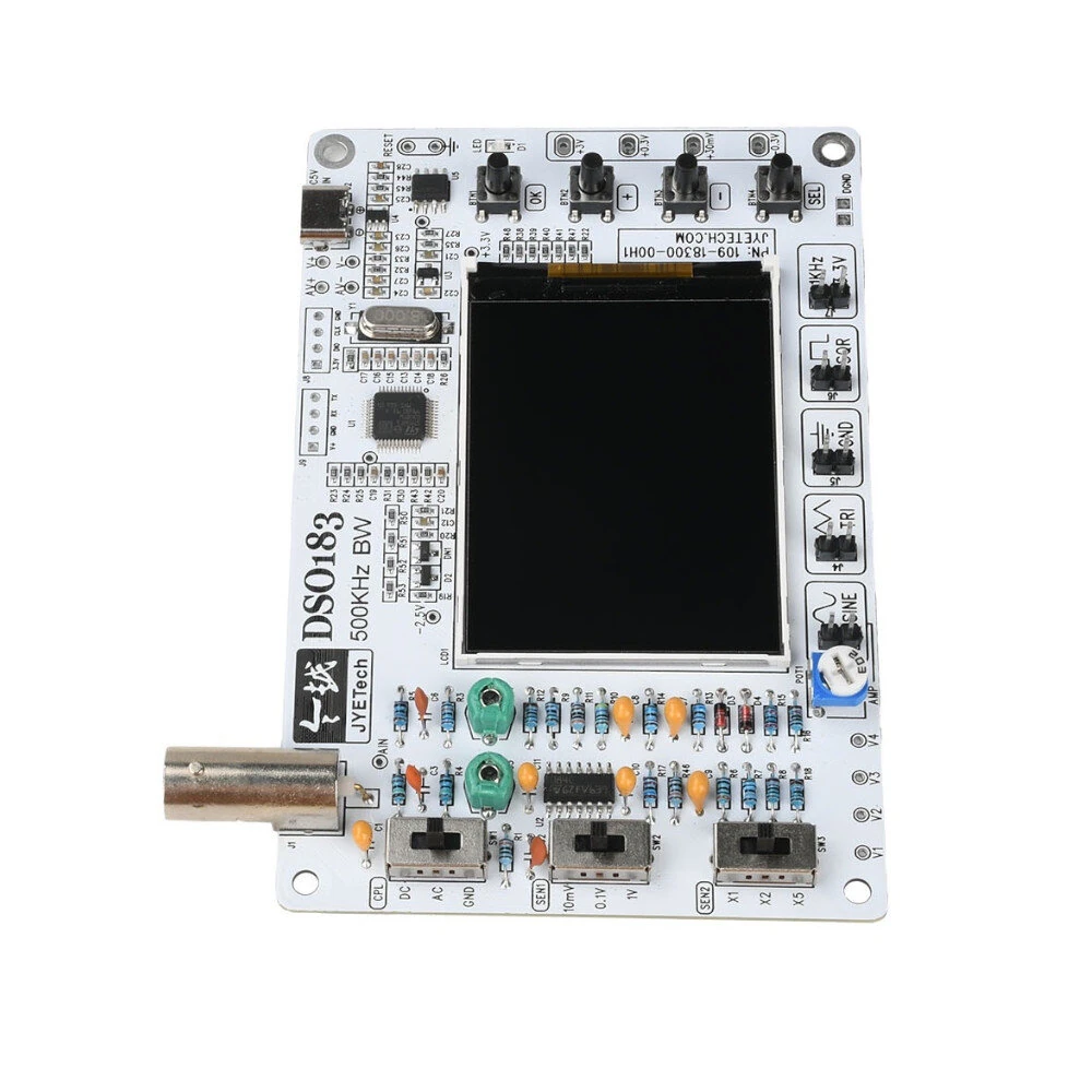 JYETech DSO183 DIY Oscilloscope Kit 500KHz ADC Built in Signal Generator Waveform Display for Electronic Competition Training — view 7