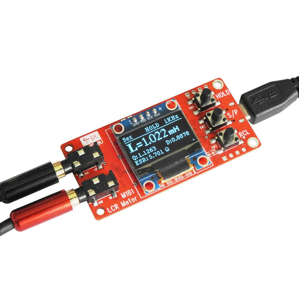 Jyetech M181 LCR Meter 18101K DIY Kit 100Hz 1KHz Test Frequency High-precision Small Value Inductance Resistance and Capacitance Measurement Module — view 7