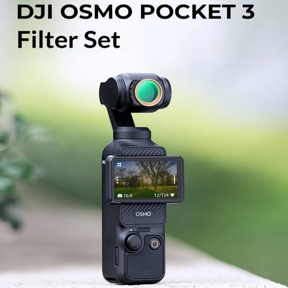 K&F Concept 3-In-1 Filter Kit 28-Layer Nano Coating ND2-32 CPL MCUV Camera Lens Filters Compatible with DJI Osmo Pocket 3 Camera — view 2