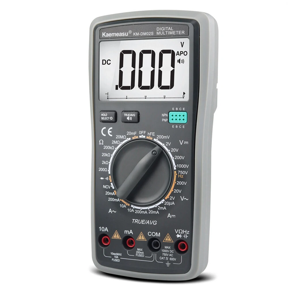 Kaemeasu KM-DM02S Digital Multimeter with Voice Broadcast True RMS Measurement Non-Contact Voltage Detection High Precision Auto-Ranging Multimeter for Electrical Troubleshooting — view 4