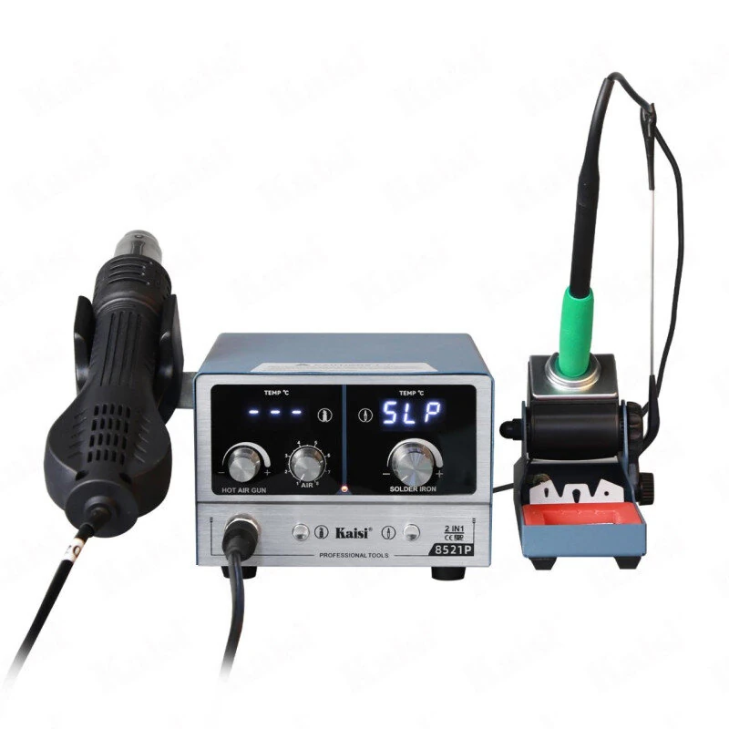 Kaisi 8521P 2 in 1 Soldering Rework Station 800W Hot Air Gun and Soldering Iron Kit with Digital LED Display for Electronics Repair — view 11