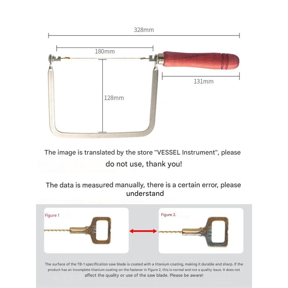 KAKURI 128mm Japanese Fret Saw Throat Depth Hand Coping Saw For Woodworking Manual Jigsaw For Fine Curve Cutting — view 6
