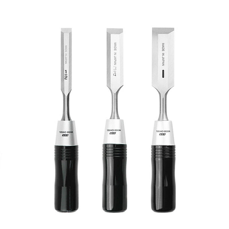 KAKURI 3/4PCS Japanese Wood Chisel High Carbon Steel Blade with HRC60-62 Hardness for Woodworking Carving Carpentry — view 8