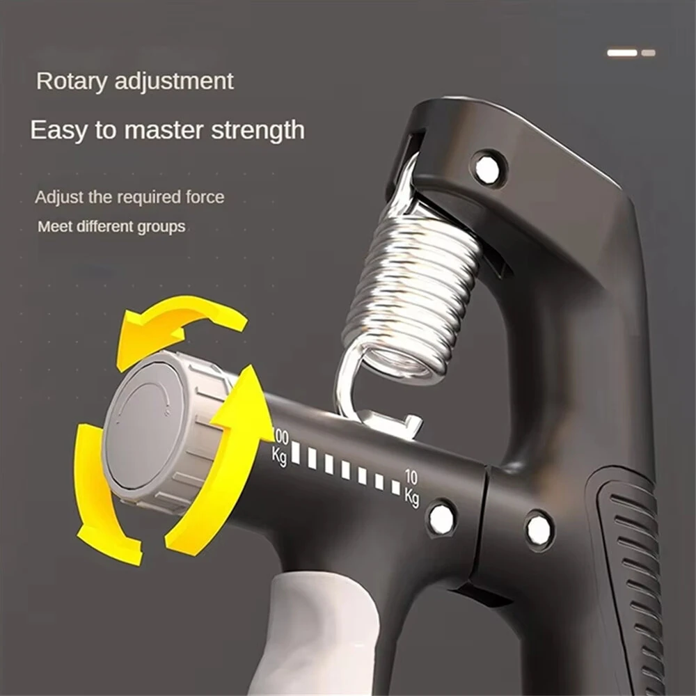 KALOAD 10-100Kg Adjustable Electronic Counting Hand Grip Finger Exerciser for Forearm Muscle Recovery Fitness Gym Training — view 4