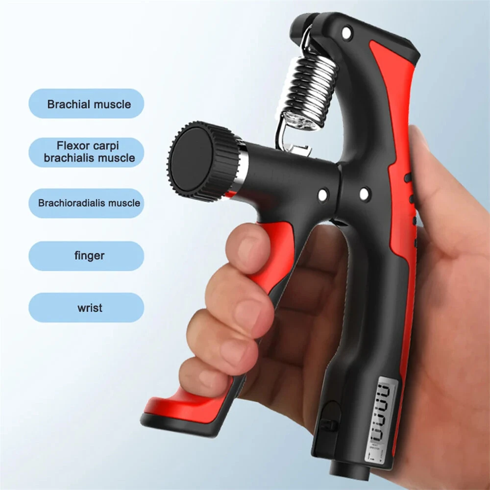 KALOAD 10-100Kg Electronic Smart Counting Adjustable Hand Grip Strengthener Trainer Forearm Exercise Gripper Bodybuilding Muscle Carpal Rehabilitation Athletes — view 2