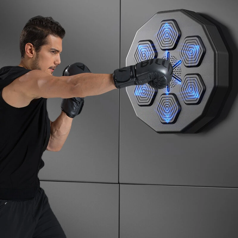 KALOAD 1PCS Smart Music Boxing Machine Wall Target with RGB Rythm Lighted Sandbag Relaxing Reaction Training Target for Boxing Sports Reaction