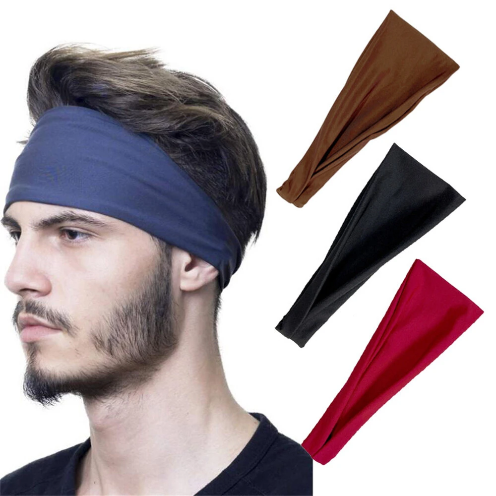 KALOAD 1Pcs Sports Headband Running Fitness Soft Elastic Sweatband Quick-Dry Hairbands for Outdoor Cycling Jog Tennis Yoga Gym — view 6