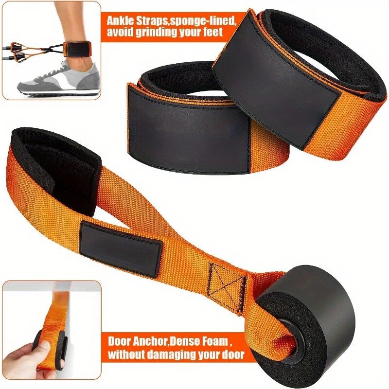 KALOAD 300lbs Adjustable Resistance Bands Set with Handles for Muscle Strength Slim Fitness Training Home Gym Exercise — view 6