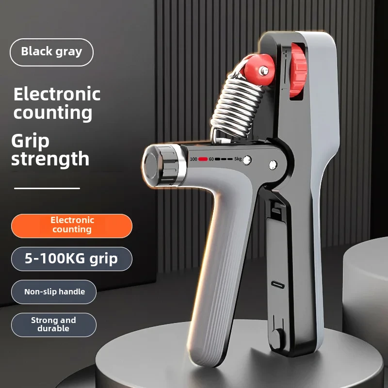 KALOAD 5-100kg USB Rechargeable Electronic Counting Hand Gripper Adjustable Resistance Strengthener for Finger Arm Muscle Strength Exercise Training — view 9