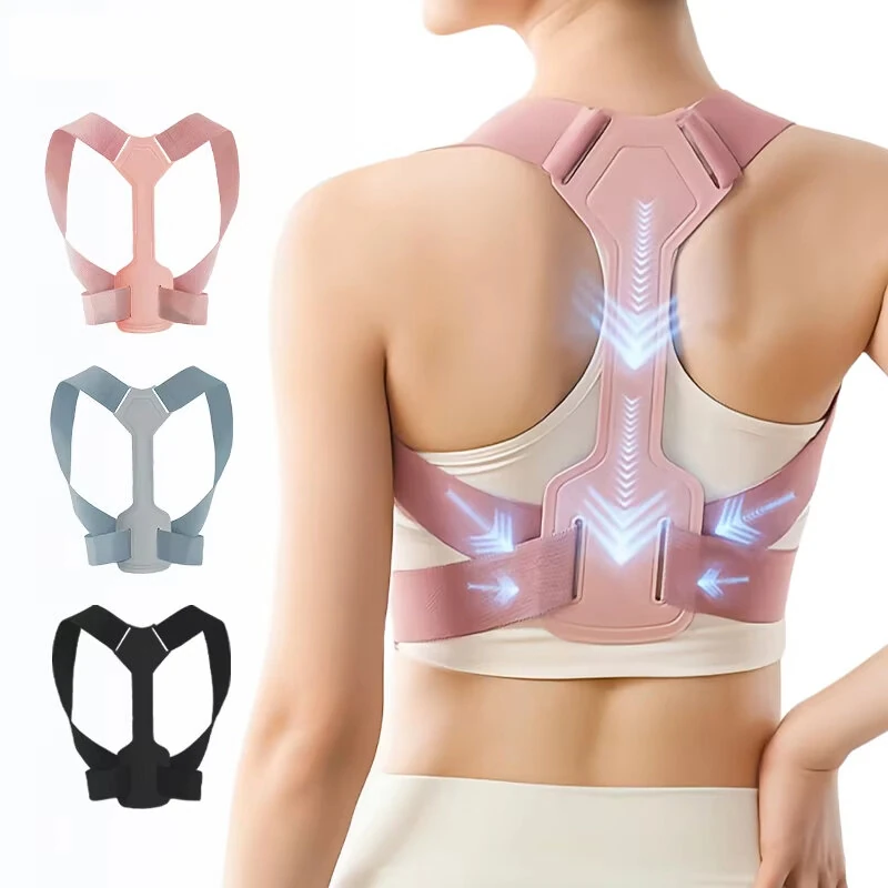 KALOAD Adjustable Invisible Posture Corrector Back Neck Brace Breathable Comfortable Support Belt for Spine Alignment — view 2