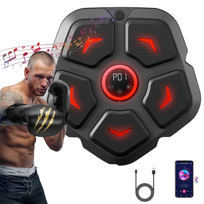 KALOAD Smart Electronic Boxing Machine Rhythm Musical Target RGB Lights Music Boxing Taekwondo Muay Thai Karate Sanda Martial Arts for Fitness Training Christmas Gift