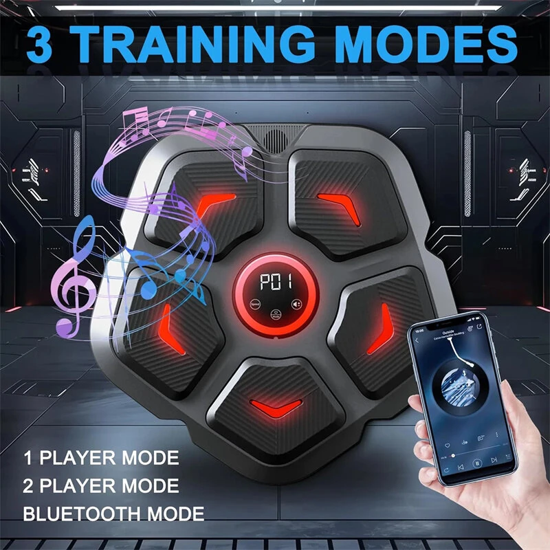 KALOAD Smart Electronic Boxing Machine Rhythm Musical Target RGB Lights Music Boxing Taekwondo Muay Thai Karate Sanda Martial Arts for Fitness Training Christmas Gift — view 2
