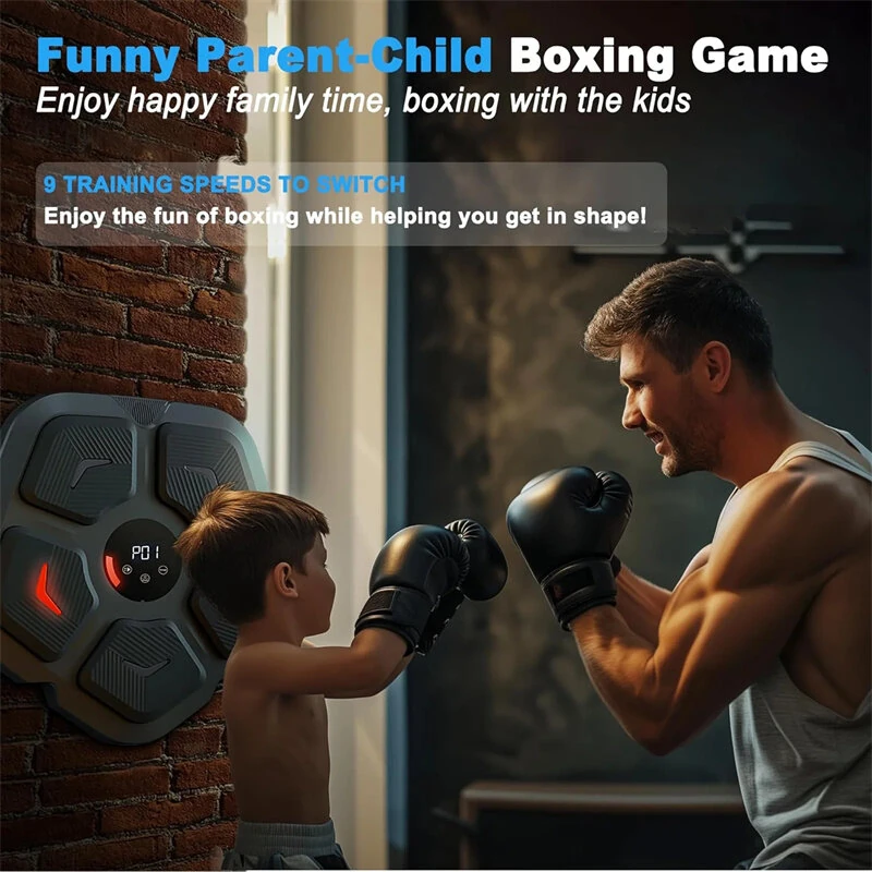 KALOAD Smart Electronic Boxing Machine Rhythm Musical Target RGB Lights Music Boxing Taekwondo Muay Thai Karate Sanda Martial Arts for Fitness Training Christmas Gift — view 3