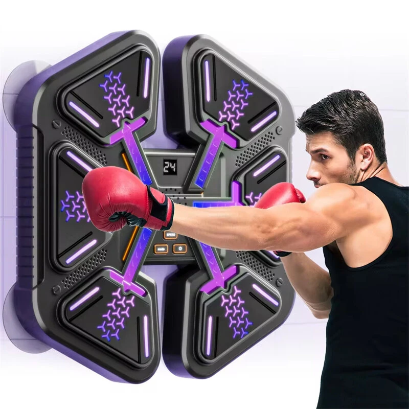 KALOAD Smart Music Bluetooth Boxing Machine Adult Children Sports Fitness Boxing Trainer Home Exercise Response Training Boxing Wall Target with Glovers — view 2