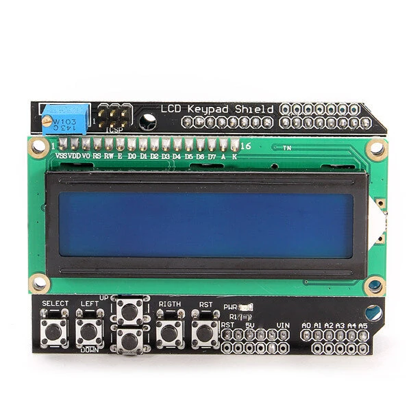 Keypad Shield Blue Backlight For Robot LCD 1602 Board LCD1602 Display Module Input Output Expansion Board — view 2