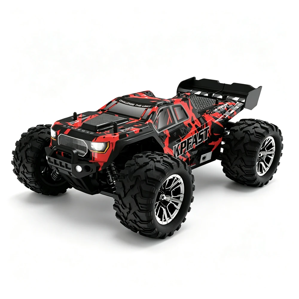 KFPLAN KF13 RTR 1/16 2.4G 4WD 30km/h RC Car High Speed Off-Road Truck Full Proportioal LED Light Remote Control Vehicles Models Toys