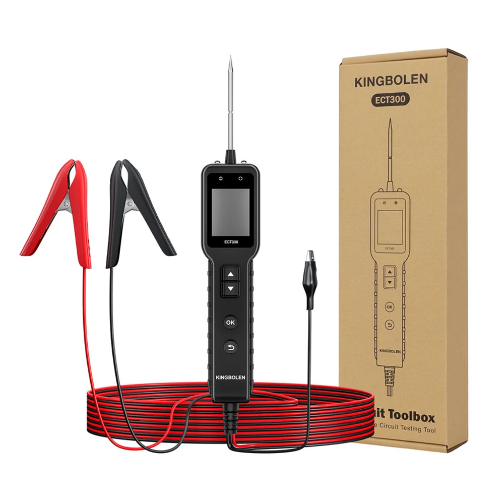 KINGBOLEN ECT300 Auto Electric Circuit Tester 0v-80v Resistance test Component Oscilloscope Probe Kit LED Display Multimeter — view 10