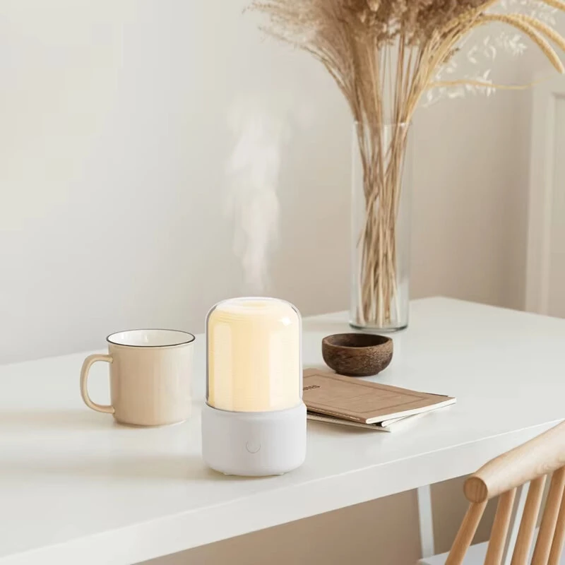 Kinscoter Aroma Diffuser Essential Oil Diffuser Usb Portable Air Humidifier Warm Color Night Light For Home Bedroom Desktop — view 6