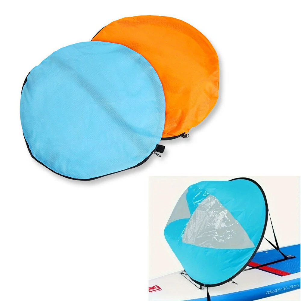 KOETSU Kayak Boat Wind Paddle Sailing Kit, Popup Board Sail Rowing Downwind Boat Windpaddle With Clear Window, Kayak Accessories — view 2