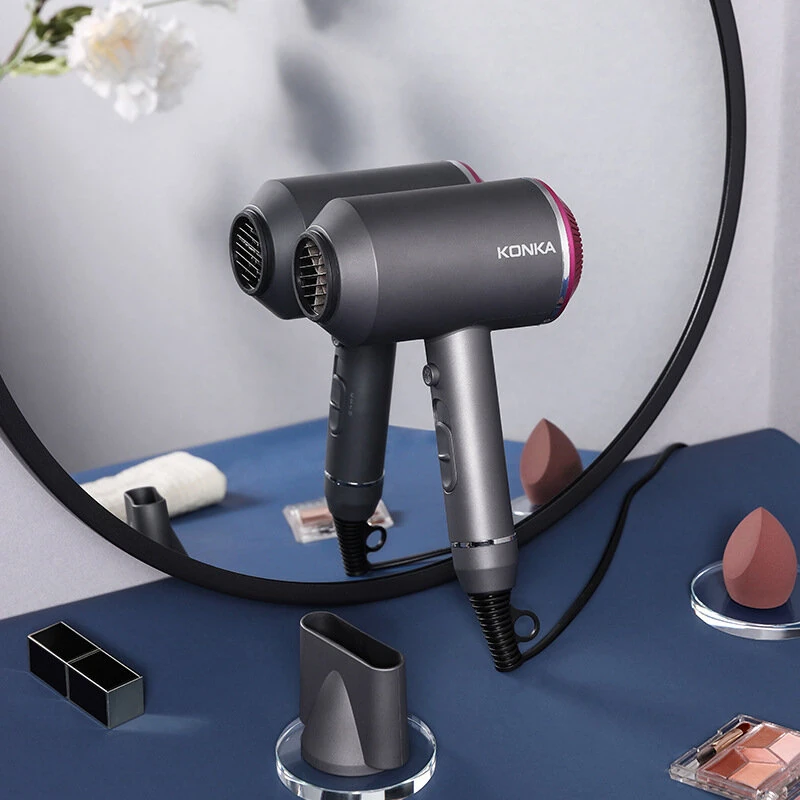 KONKA KG-1601 Hair Dryer 1600W 3 Drying Modes with Focused Airflow Nozzle Detachable Rear Cover 220V — view 5