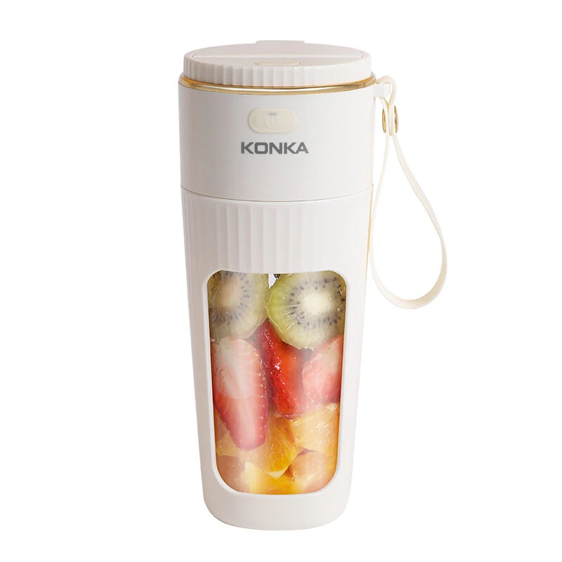 KONKA Mini Electric Fresh Juicer 10 Blades Powerful Crushed Ice Wireless Portable Blender Juice Extractor Bottle Smoothie Mixer