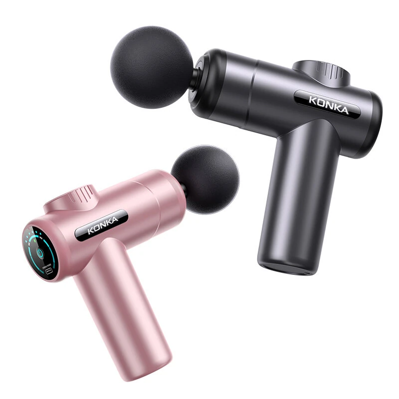 KONKA V19 Fascia Gun 6 Speeds Adjustable 6 Massage Heads Massager Gun Relieve Fatigue Muscle Relaxation 1200mAh — view 3