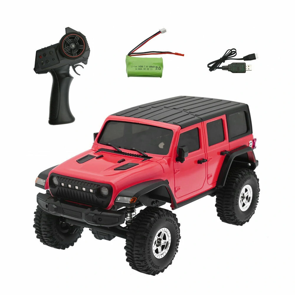 KOOTAI K1801 1/18 2.4G RTR Waterproof RC Car Full Proportional Rock Crawler LED Light Off-Road Climbing Truck Vehicles Models Toys — view 6