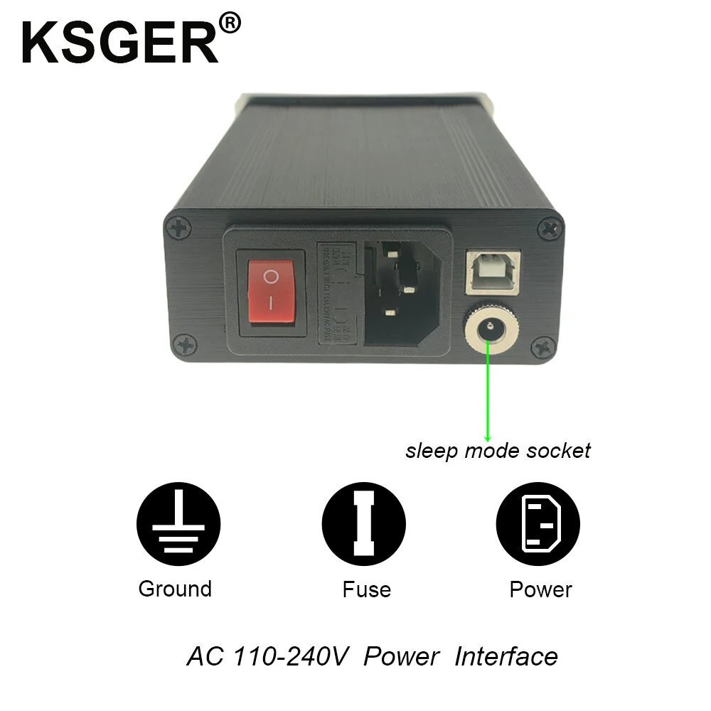 KSGER Soldering Station Controller For C210 C245 T12 Iron Tips AC 100-240V TFT 2.0 Inch Display — view 4
