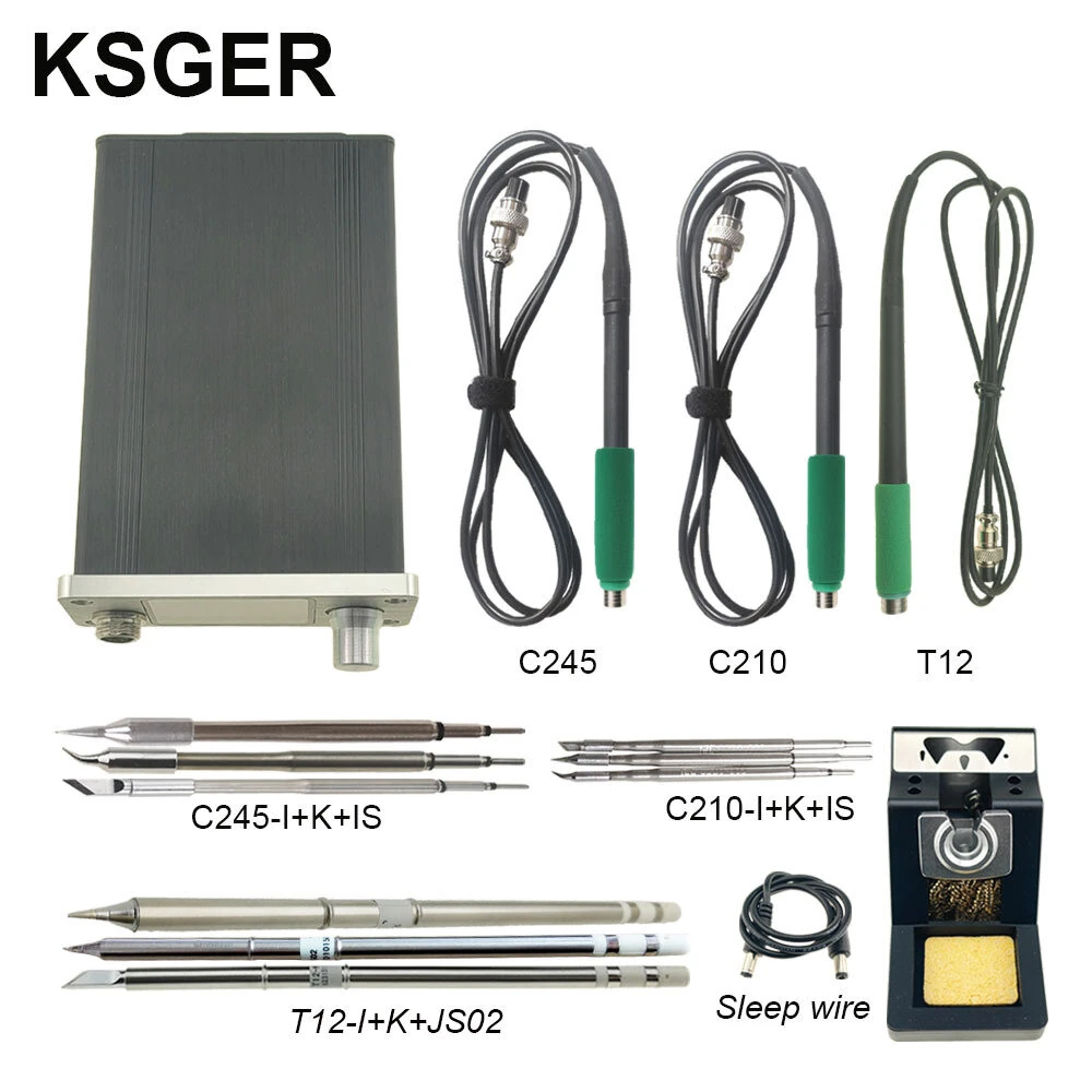 KSGER Soldering Station Controller For C210 C245 T12 Iron Tips AC 100-240V TFT 2.0 Inch Display — view 5