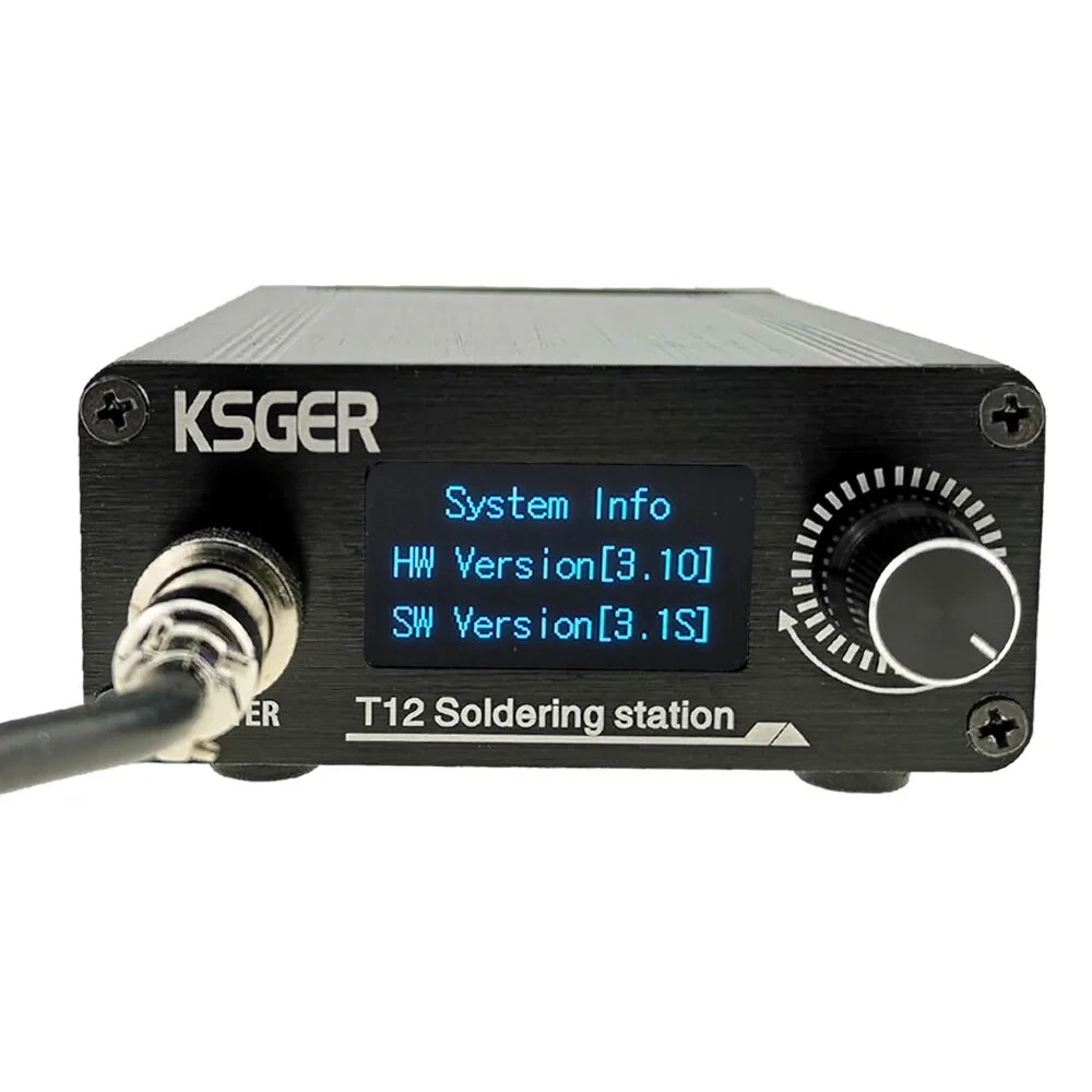 KSGER STM32 V3.1S Soldering Station 120W Adjustable Temperature 50-480°C OLED Screen Aluminum Alloy Auto Sleep Electric with K ILS Soldering Tips