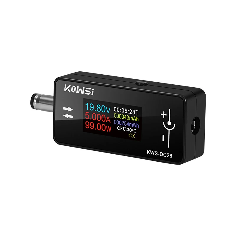KWS-DC28 Current Voltage Tester 4-30V 12A Digital Ammeter 0.96-inch TFT Display High Precision Compatible with DC Devices — image 1