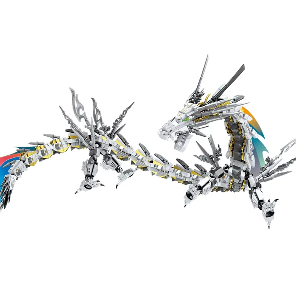 KY8093 White Hurricane Dragon Model MOC Building Block Brick Assembly Kit 1485PCS Creative Bricks Set for Children Gifts — image 1