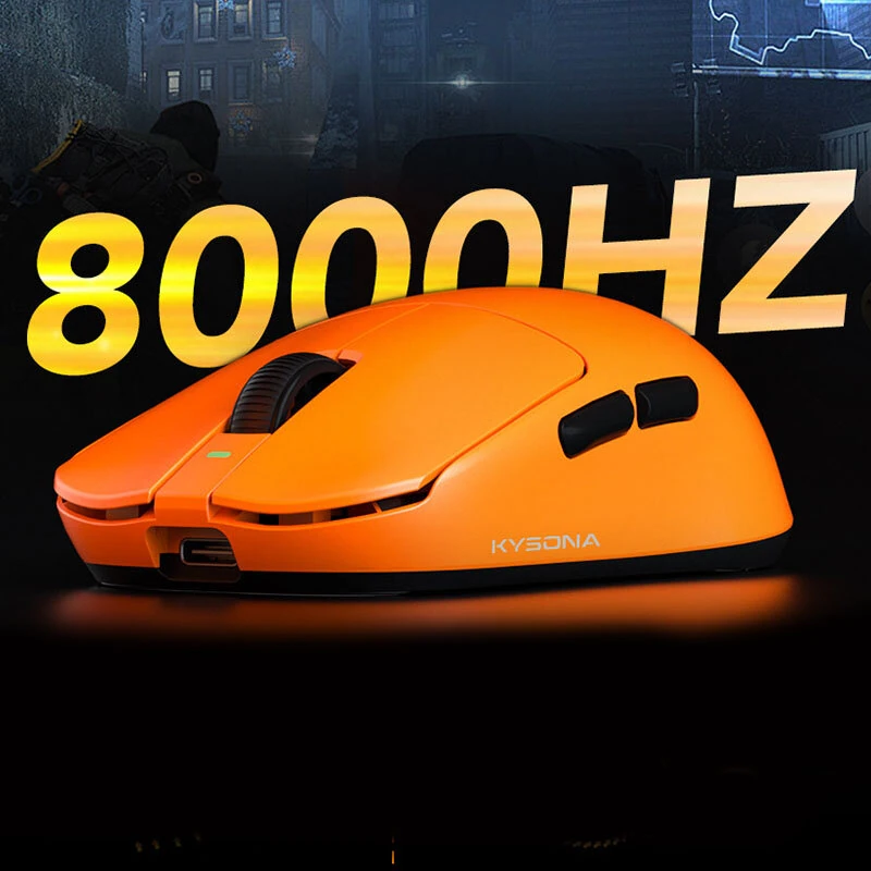 KYSONA Tri-mode Wireless Mouse PAW3950 Sensor Dual 8KHz Polling Rate 41g Lightweight E-sports Gaming Mouse — view 6