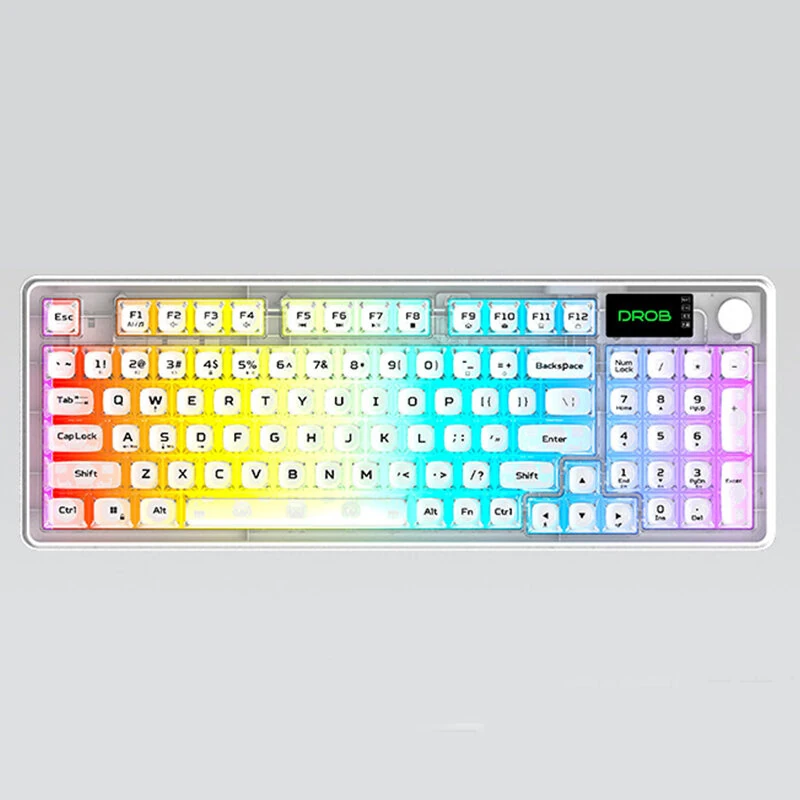 L2 Tri-Mode Wireless AI Keyboard with Multifunctional Knob RGB Backlit 2000mAh 94 Keys Office Mute Keyboards — view 4