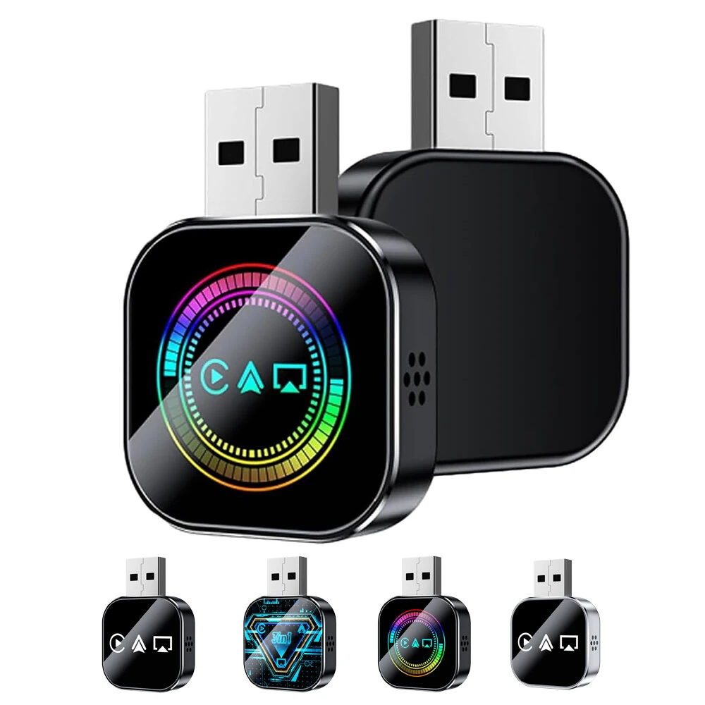 LAESD Q1AS 3 in 1 Car Wireless CarPlay/Android Auto/AirPIay Box Bluetooth 5.0 Plug and Play iP Screen Mirroring Wired to Wireless Carplay Adapter — view 11
