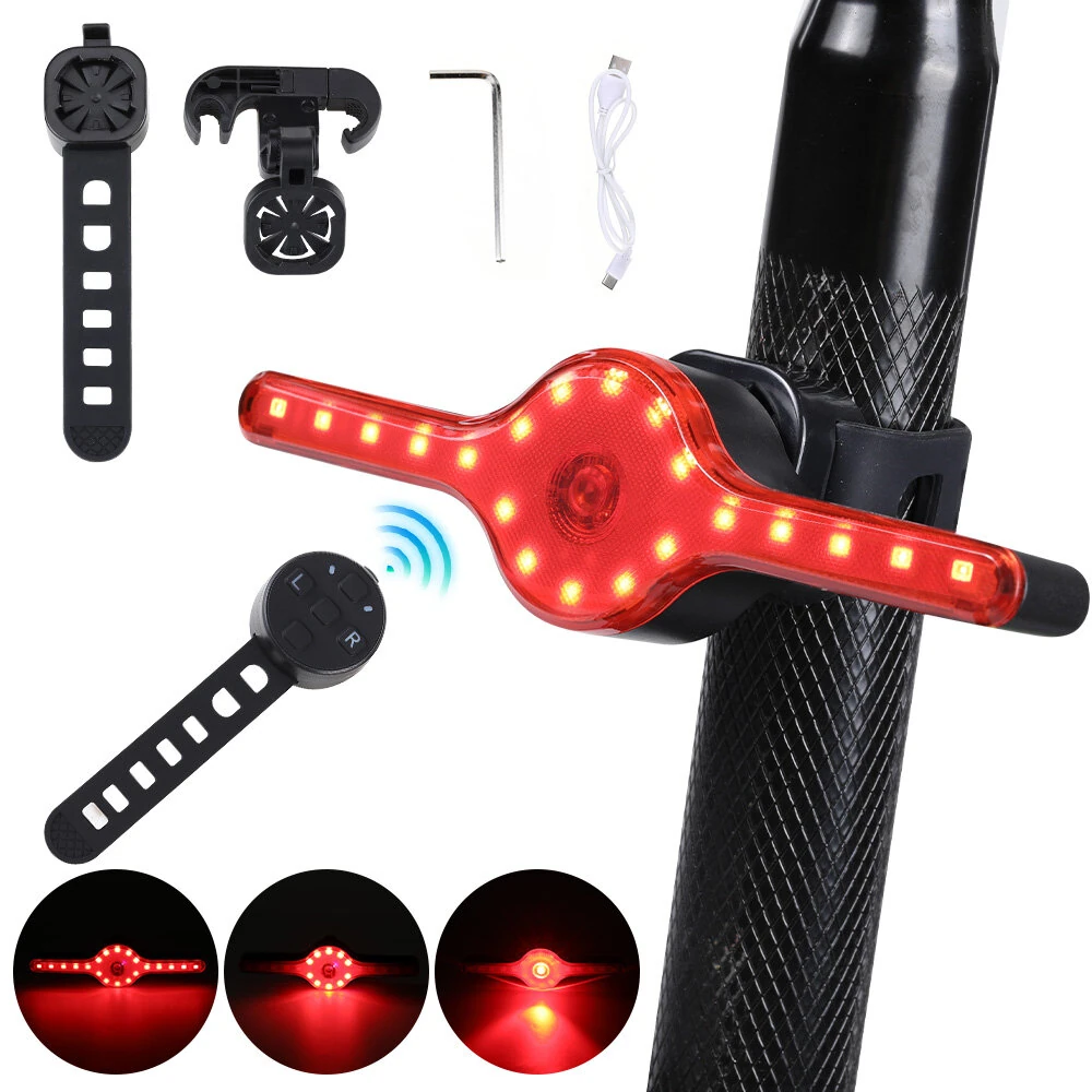 LAOTIE X8 Wireless Remote Bike Turn Taillight 400mAh Battery 7 Light Modes Type-C Rechargeable IPX5 Waterproof Smart Brake Sensing Loud Warning Bicycle Rear Light for Night Safe Cycling — view 9