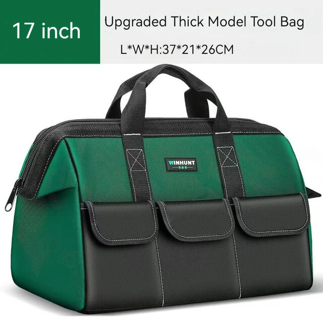 Large Capacity Handheld Tool Bag Carpentry Tools Electrician Bag Repair Wear-resistant Thickened Canvas Men's Field Use Storage Tool Bag — view 9