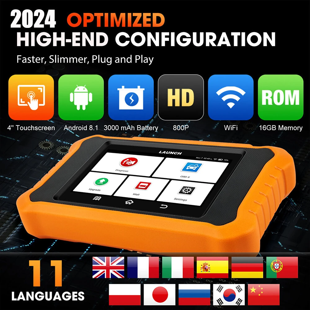 LAUNCH 431X Creader Elite 2.0 Bidirectional OBD2 Scanner All System Car Diagnostic Tool ECU Coding 31 Reset Lifetime Free Update — view 7