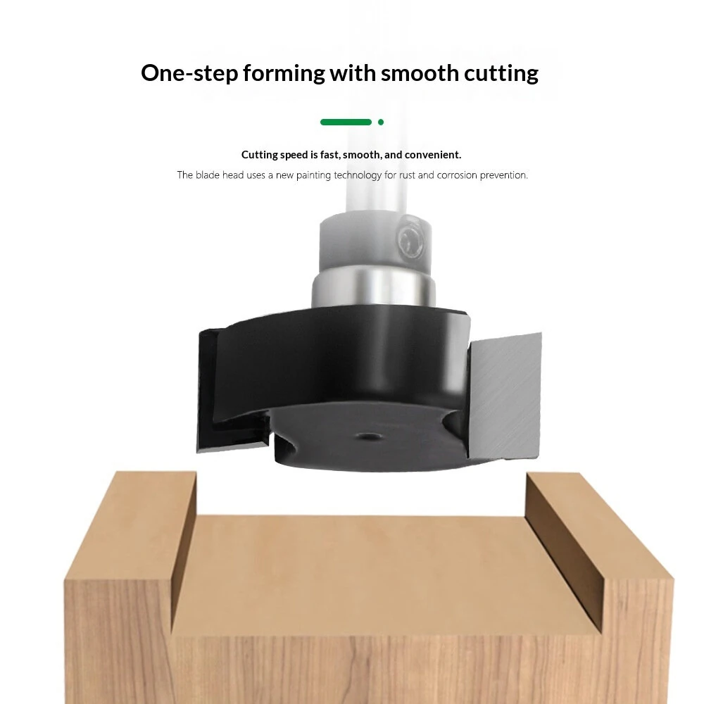 LAVIE 6mm Shank T-Slot Router Bit Tungsten Carbide Blade Multiple Cutting Depths MDF Particle Board Hardwood Compatible Electric Wood Router Engraving Machine Cutting Tool — view 5